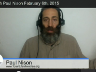 Live Shabbat With Paul Nison February 6th, 2015 @ 10pm .EST