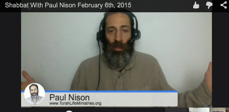 Live Shabbat With Paul Nison February 6th, 2015 @ 10pm .EST