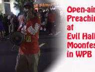 Open air Preaching at Moonfest Halloween 2016