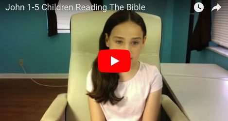 John 1:1-5 Children Reading The Bible