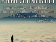 A High Calling Indeed