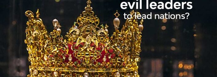 Does Yahweh appoint evil leaders to lead nations?